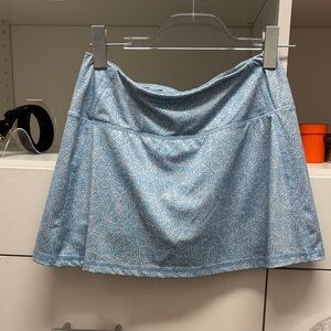 Vineyard Vines Light Blue Patterned Mini Skirt